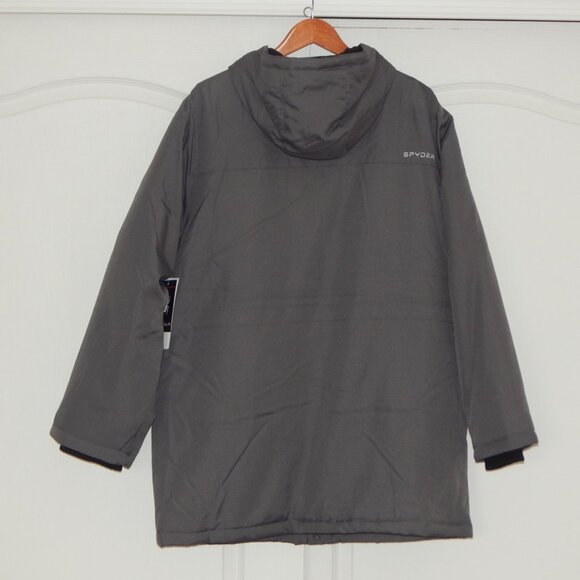 SPYDER POLAR Parka Jacket Waterproof ThermaWEB Insulation Gray Men’s XL NWT - Picture 5 of 15